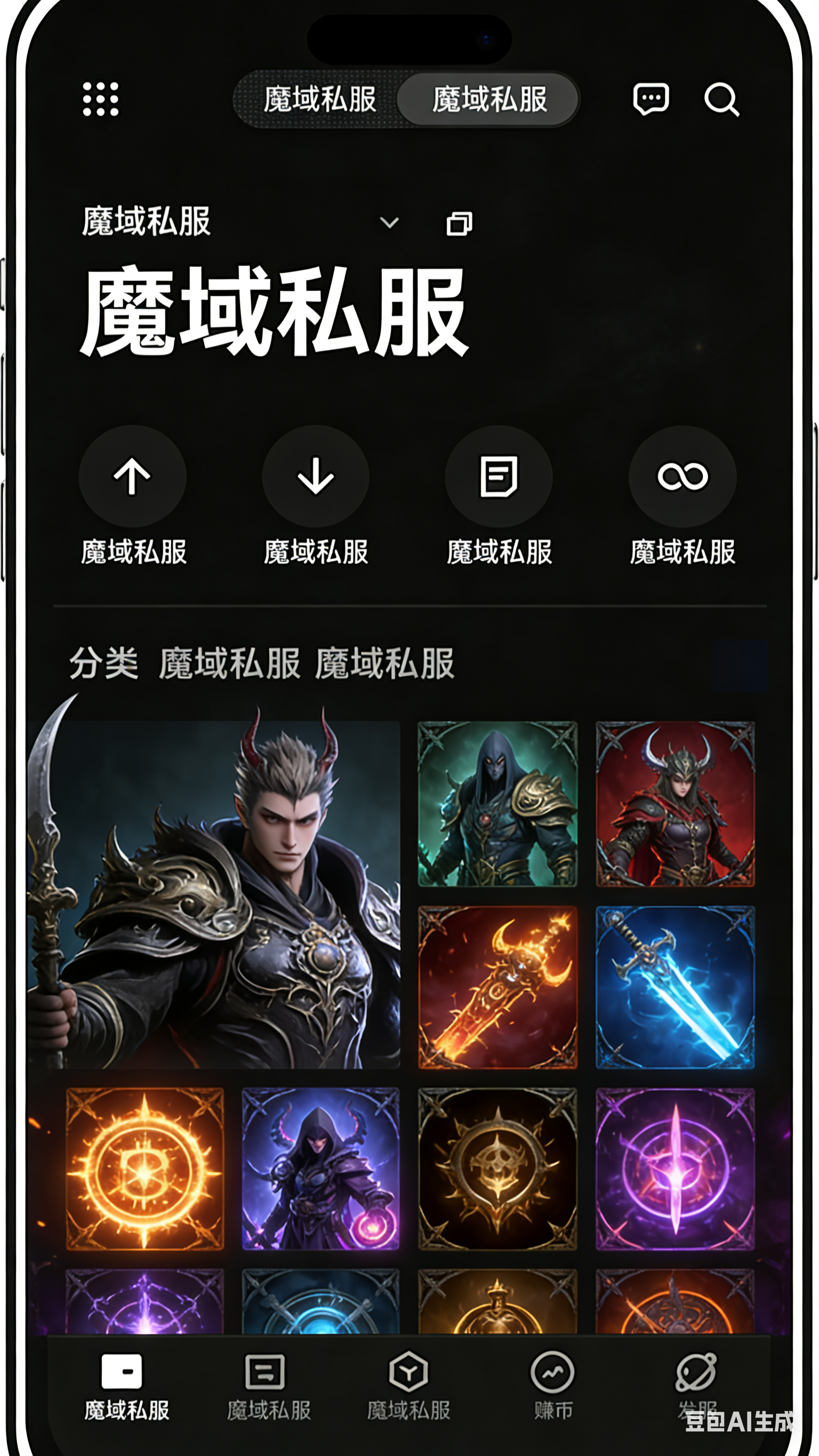 魔域SF玩家摆摊面板
